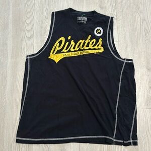 🔥BUNDLESALE Pittsburgh Pirates MLB Black and Yellow Tank Top
